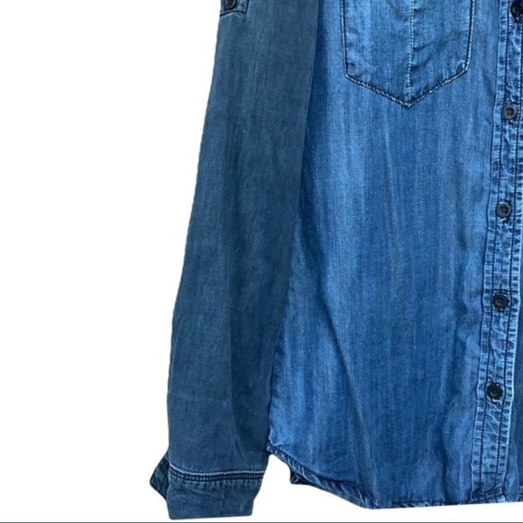 SzXS Bella Dahl Denim Button Down Shirt - Picture 3 of 5